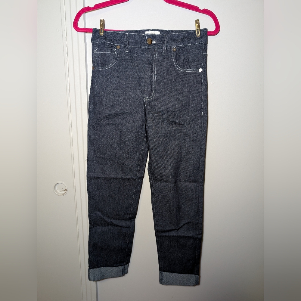 Unique Vintage Dark Blue Denim Pants